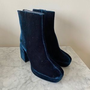 SOLD // Velvet Booties
